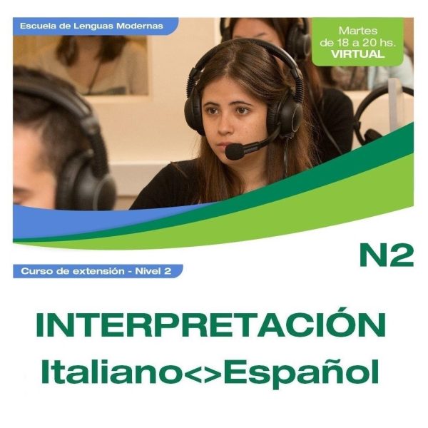 Curso de Extensión: Interpretación Italiano Español NIVEL 2 2023 (R.R.No.660/22) - Imagen 2